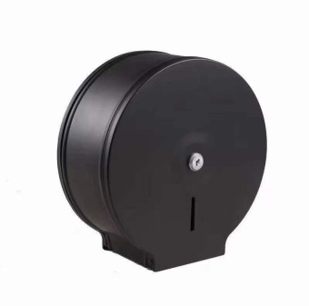 Диспенсер для рулонной туалетной бумаги Mantella антивандальный металл черный