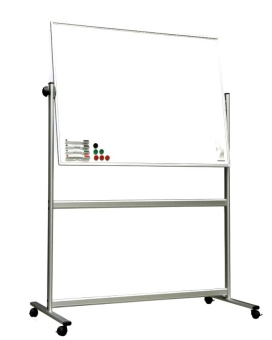 Маркерная магнитная доска на подставке на колесах передвижная 120х80 см 80х120 см на колесиках на ножках 