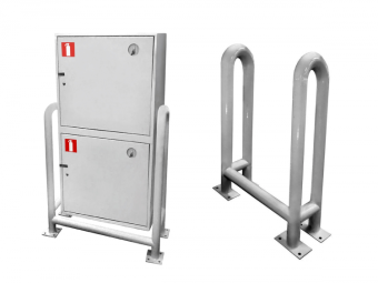 Отбойник для защиты пожарных шкафов низкий Высота: 875 мм