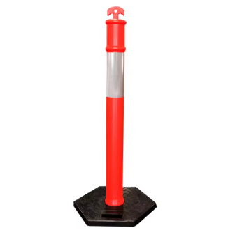 Дорожное ограждение солдатик Тип 3 столбик сигнальный парковочный барьер Mantella 115 см на подставке