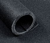 Рулонное резиновое напольное покрытие черное 8 мм 