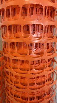 Сетка сигнальная аварийная аварийное дорожное ограждение Mantella 1,5х25 40х45