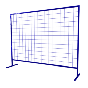 Строительное ограждение инвентарное дорожное передвижное переносное мобильное ОС-1 синее